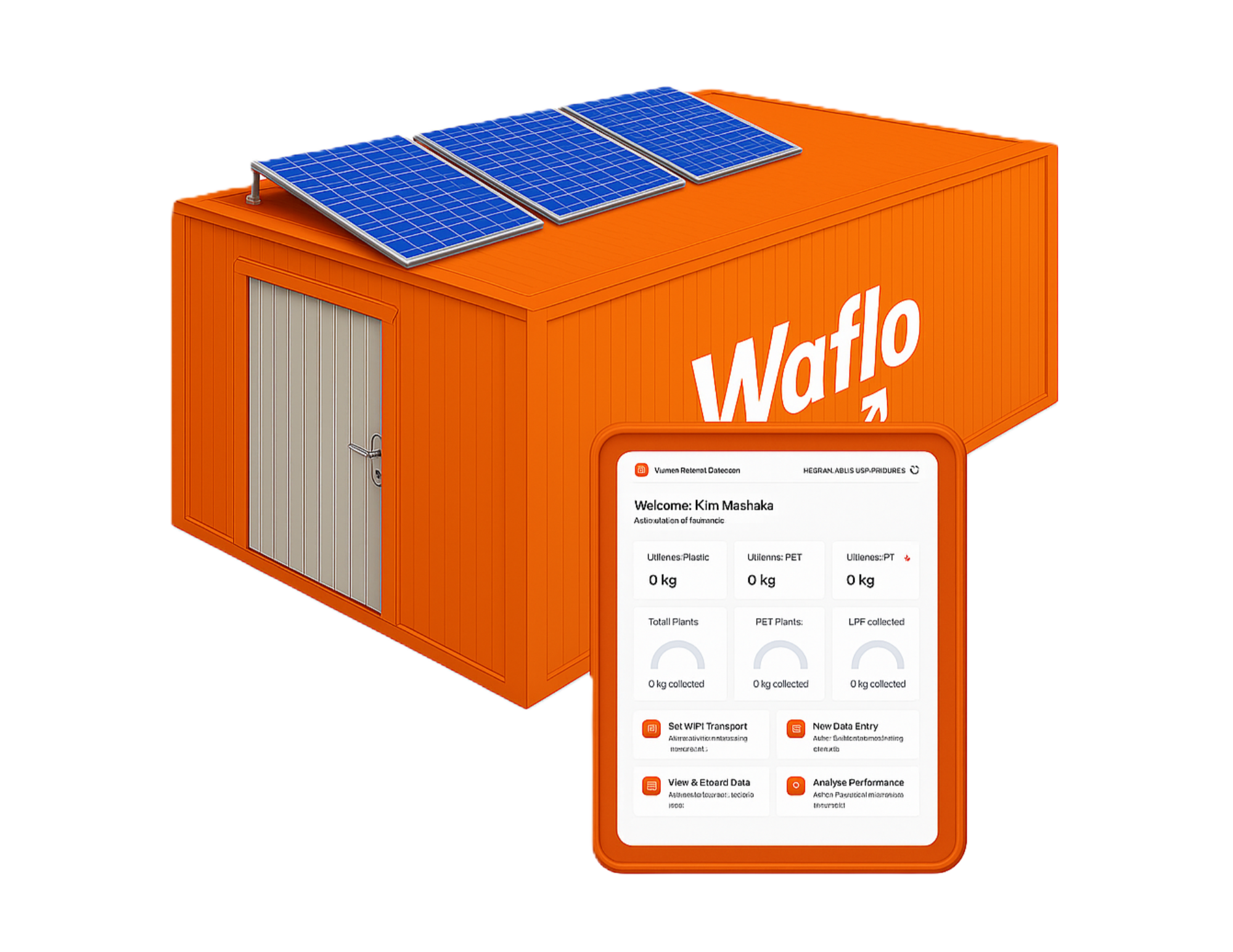 Waflo plastic recovery hub